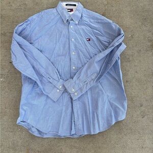 Tommy Hilfiger Men's Light Blue Button-Down Shirt